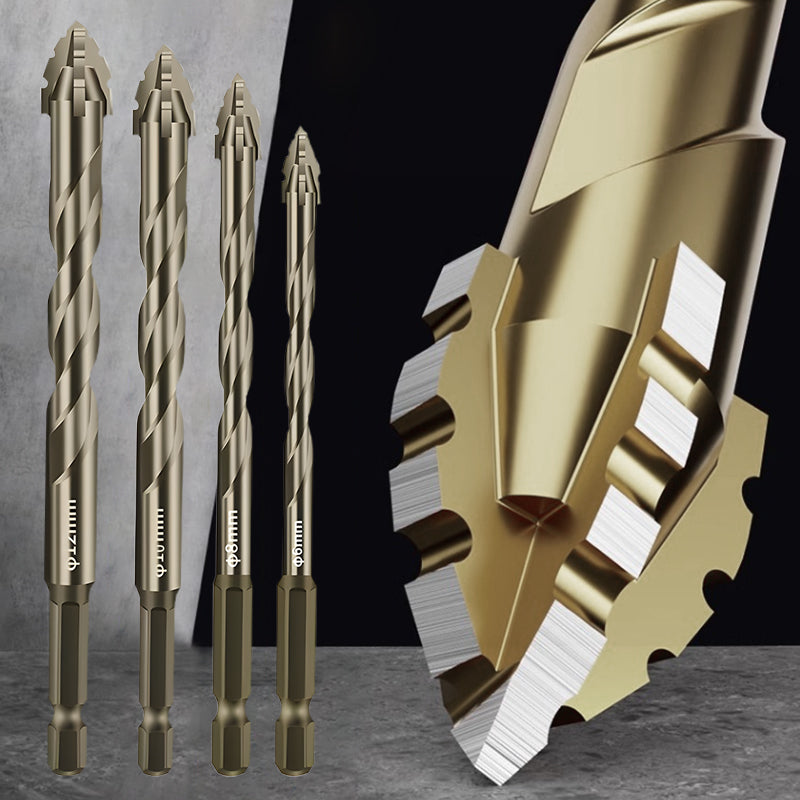 Hög kvalitet 4-Flute Serrated Eccentric Drill Bit Set