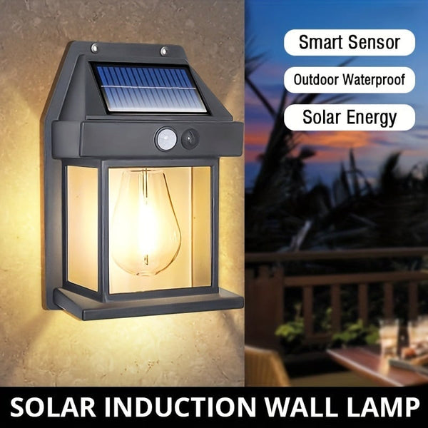 Solcellsvägglampa