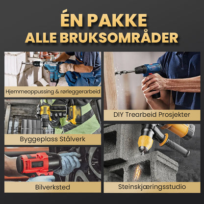 Hög kvalitet 4-Flute Serrated Eccentric Drill Bit Set