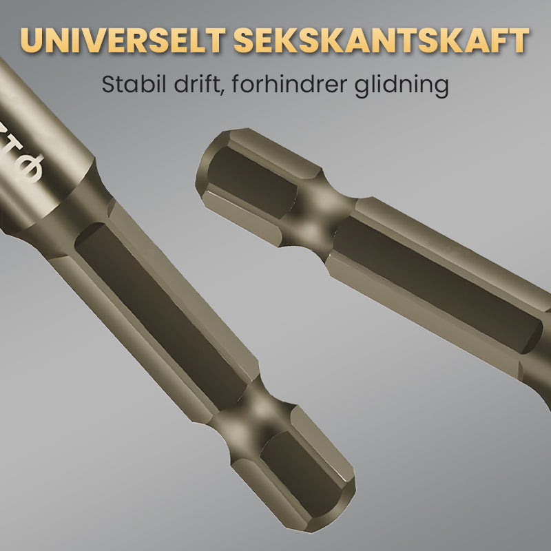 Hög kvalitet 4-Flute Serrated Eccentric Drill Bit Set