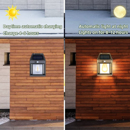 Solcellsvägglampa