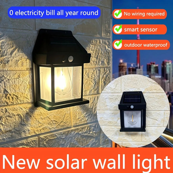 Solcellsvägglampa