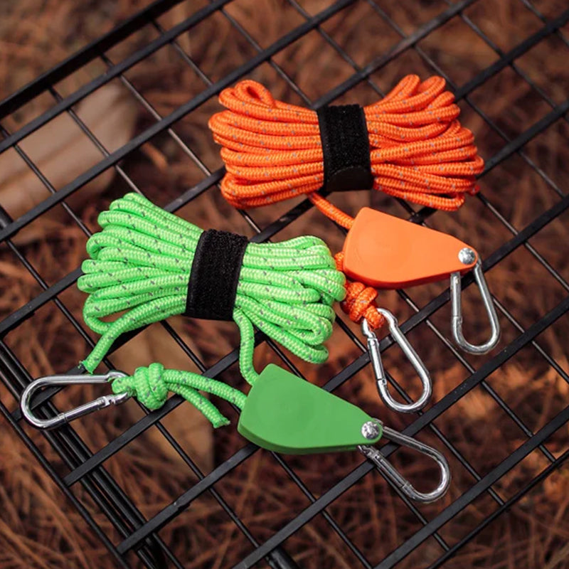 🔥Bärbar Justerbar Fix Campingrep🌳