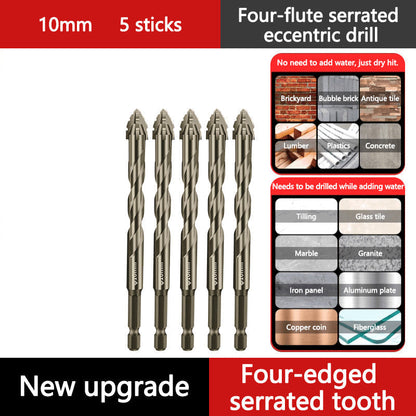 Hög kvalitet 4-Flute Serrated Eccentric Drill Bit Set