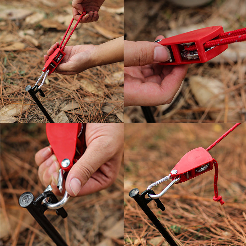 🔥Bärbar Justerbar Fix Campingrep🌳