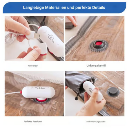 USB Elektrisk Vakuumkompressionspåse - Spara utrymme och resa lätt!