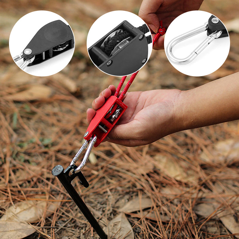 🔥Bärbar Justerbar Fix Campingrep🌳
