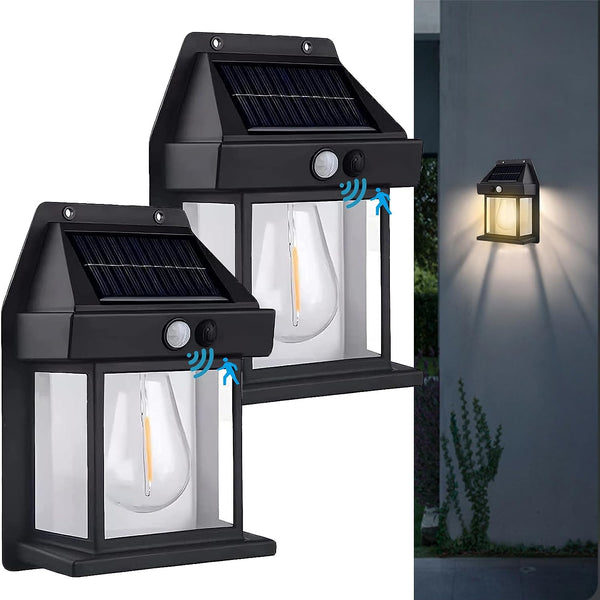 Solcellsvägglampa