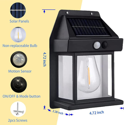 Solcellsvägglampa