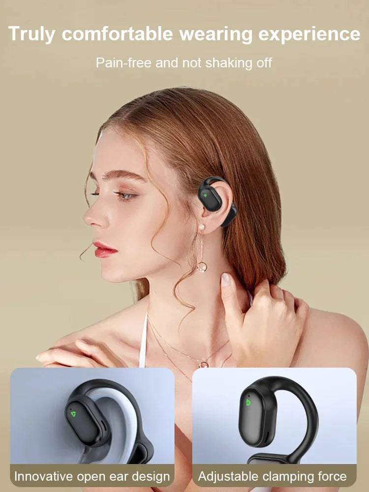 Luftledande hängande Bluetooth-hörlurar