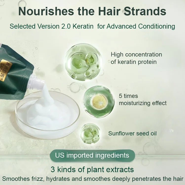 🔥Het försäljning 50 % RABATT🔥  Polypeptidkeratin återfuktande och utjämnande hårreparationskräm
