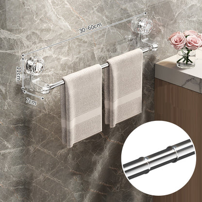 🛁 Light Luxury No-Punch – infällbar handdukshängare med sugkopp✨