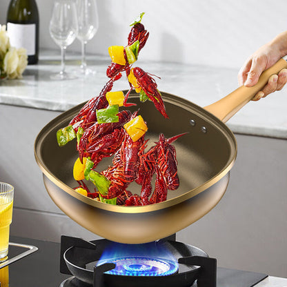 ⏳Tidsbegränsad special⏰12-tums non-stick-gryta i titanlegering med lock